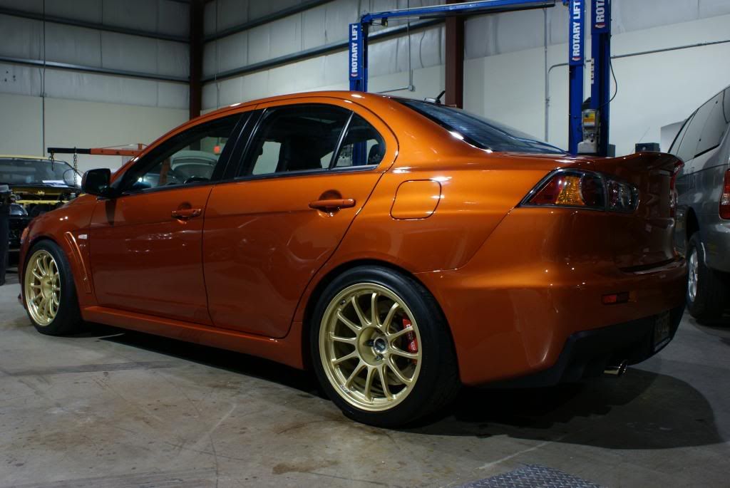 Rotor Glow Orange Evo X Detailed Under The Sun by AutoLavish in Puerto Rico